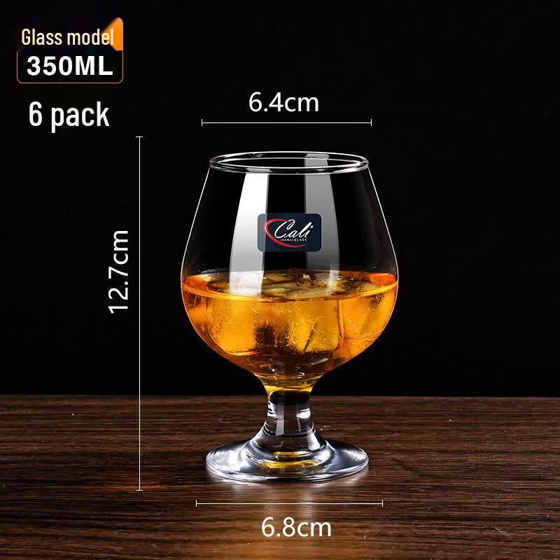 ZISIZ Handmade Crystal Glass Brandy & Whiskey Glass Set