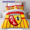 Racing Club De Lens RCL Football Club Pattern Duvet and Pillowcases,1 Duvet Cover with 2 Pillowcases, No Core,Son Gift,Daughter Gift