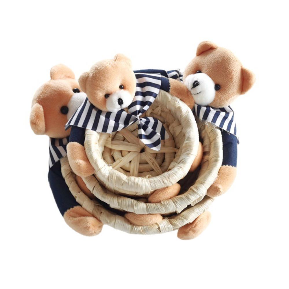 Stackable Woven Basket Handwoven Easter Rabbit Decoration Easter Bunny Storage Basket Bedroom