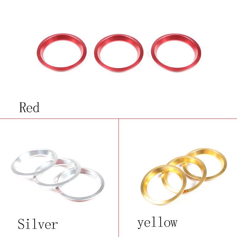 Aluminum Alloy For Toyota FJ Cruiser 2007-21 Compass Inner Ring Decorative Frame Triptych Combination Decorative Cover Dashboard