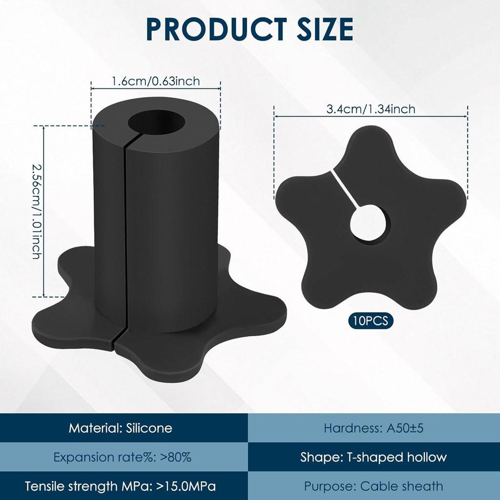 10pcs wall cable entry cover Cable Pass Through Wall Grommet silicone cable entry for 16mm diameter wall penetration cable entry