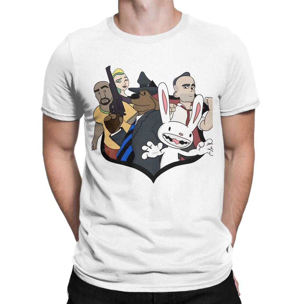 Sam And Max Characters Gang Rave Acid Graphic Funny 100 Cotton Tshirt Sam And Max Hit The Road Tops Tees For Unisex