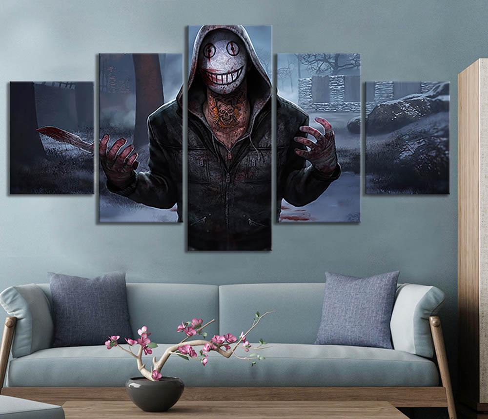 No Framed 5 Panel The Legion Dead By Daylight Games HD Wall Art Canvas Posters Pictures Paintings Home Decor for Living Room