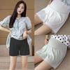 Maternity Ice Silk High-Waist Loose Pants - Summer, Adjustable, Plus Size, Anti-Exposure