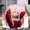 Sexy Girl ZERO TWO DARLING Printed Blanket Picnic Blankets Warm Blanket Soft and Comfortable Blanket Home Travel Birthday Gifts