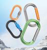 Rock Climbing Carabiner Light Weights Twist Carabiner Hook with Screwgate Spring Snap Keychains Clip Hook Buckle