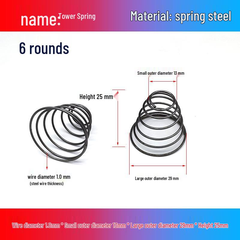 Stainless Steel Pagoda-Shaped Trapezoidal Compression Spring for Battery