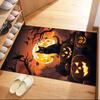 Halloween Pumpkin Faces Floor Mats for Living Room, Bedroom and Room Decoration Are Suitable for Gifts.