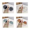 Non-polarized Round Frame Pearl Sunglasses Women Men Ins Fashion Metal Wave Leg Gradient Sun Glasses