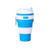 Outdoor Activity Foldable Lightweight to Carry Silicone Coffee Cup Drop-Resistant Food Grade Environmental Protection Drink Cup Lidded Silicone Wat