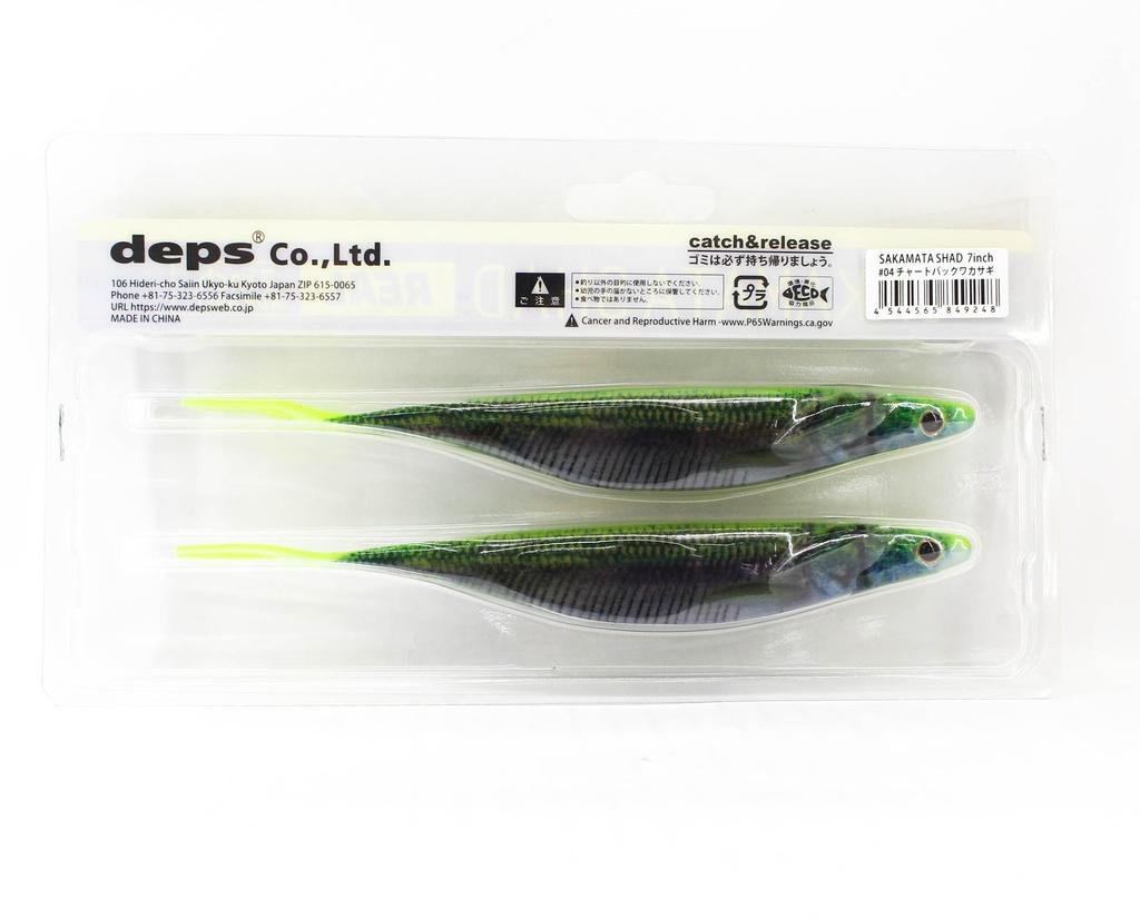 Deps Soft Lure Sakamata Shad Real 7 Inch 04 (9248)