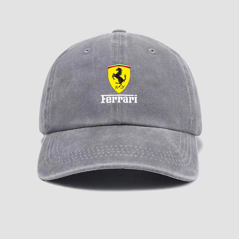 Adjustable Ferrari Emblems Baseball Cap Outdoor Sports Sun Visor Hat For Ferrari Roma 488 Portofino F8 F12 Spider SF90 Superfast