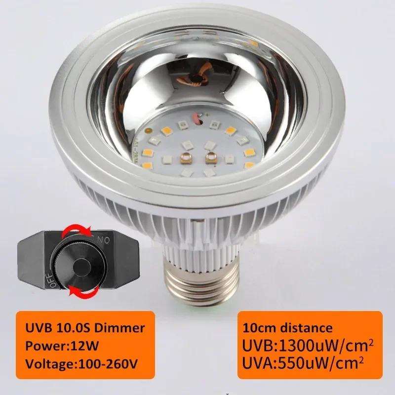 Reptile UVA+UVB Lamp Bulb Turtle Basking UV Light Bulbs Heating Lamp Lizard Bearded Dragon Terrarium Temperature Controller