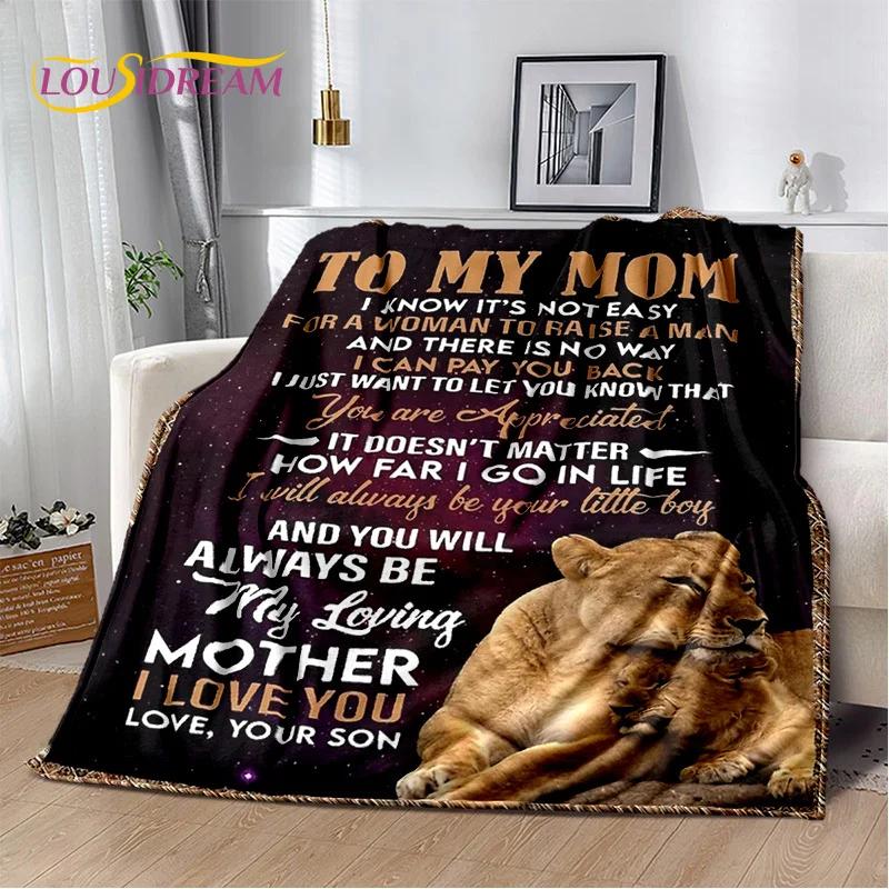 Presente Agradecimento Para Minha Mãe Pai Esposa Marido Carta Presente Cobertor, Cobertor Macio para Casa Quarto Cama Piquenique Escritório Capa de Sofá