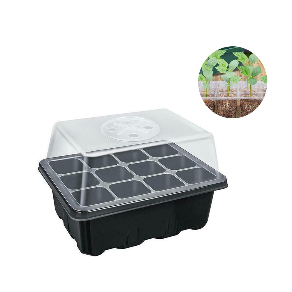 Seedling Stater Tray 12 Hole Home Garden Balcony Nursery Seedling Tray Plant Growing Holder Plate