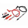 1 Pair Digital Multimeter Probe Soft-silicone-wire Needle-tip Universal Test Leads with Alligator Clip for LED Tester KTY