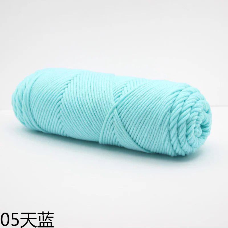 100g/Klubko Bavlněná Vlna Ručně Pletený Šátek Rukavice Čepice Silná Příze Vícebarevná Ozdoba Přírodní Materiál Měkký Materiál