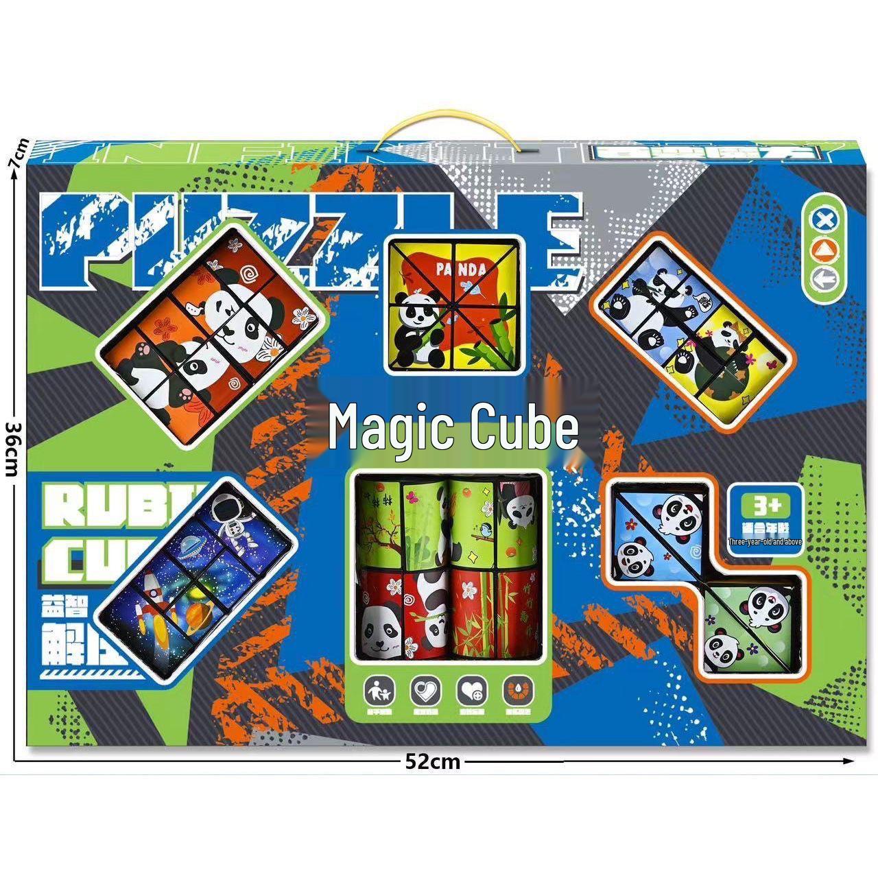 

3D Магический куб бесконечности Детская развивающая игрушка: Складная геометрия и декомпрессионные блоки