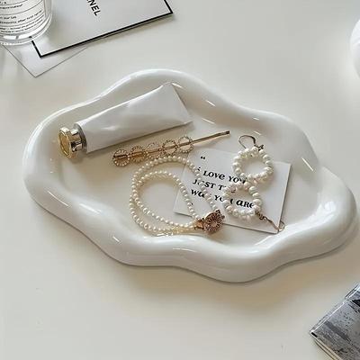 1PC Irregular Creativity Is Suitable for Jewelry Storage, Resin Material, Jewelry Tray