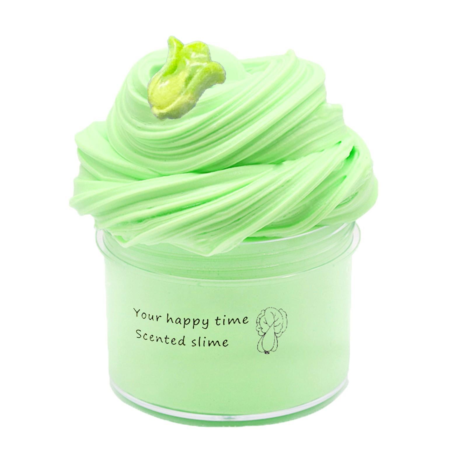 

DIY Slime Supplies Fruit Slime Aromatherapy Pressure Children Slime Toy зелёный