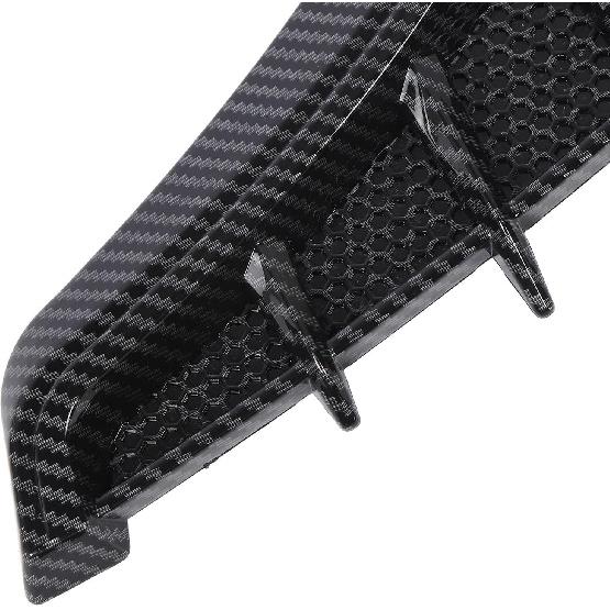 Side Vent Trim 1 Pair Side Vent Trim Sporty Look Enhanced Performance Side Mudguard Air Wing Vent Trim Sticker for 1 Series E90 E91 (Carbon Fiber
