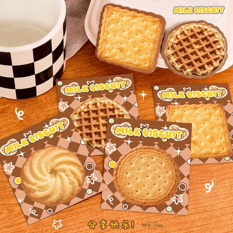 Simulated Food and Toy Office School Supplies Sticky Notes for Students Creative Message Tearable Special Shaped Biscuits Gift