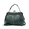 Classic Retro Design Women'S Crossbody Bags For Women Leather Handbag Shoulder Bag With Clip Fashion Thickened Vintage Tote Bag