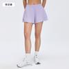 Summer quick-drying high-waisted sports shorts for women with inner lining, anti-light, light and breathable yoga fitness shorts