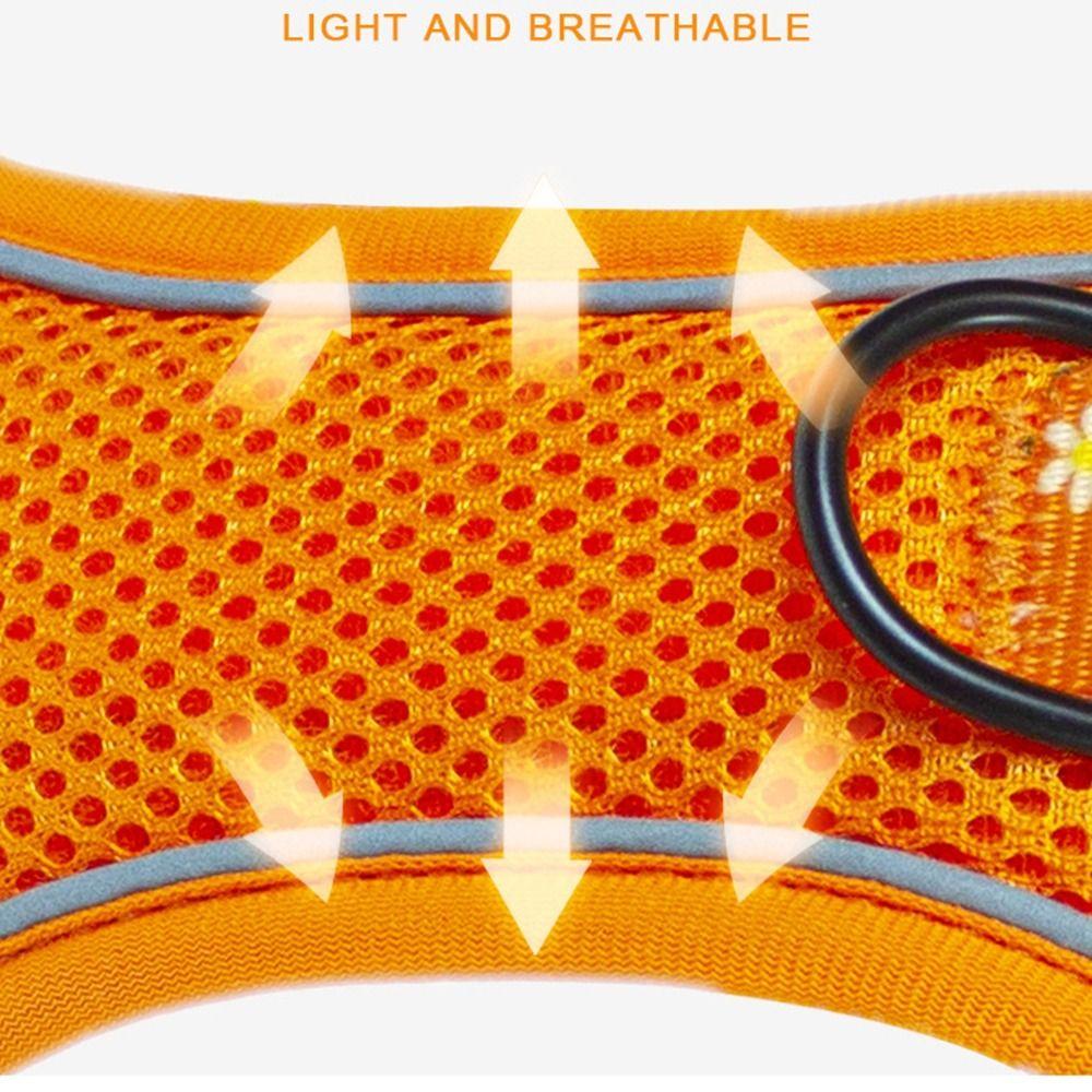 Atmungsaktives Hunde Geschirr Leine Set Verstellbare Katzen Geschirre Haustier Weste für Kleine Mittelgroße Hunde