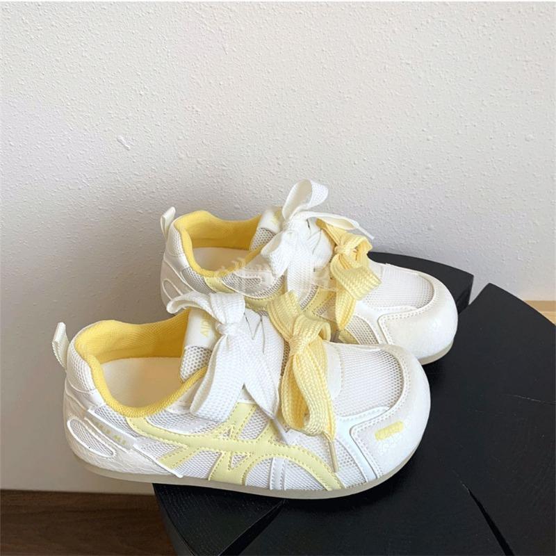 Dopamin mit Rock kleine weiße Schuhe Damen Sommer neu dünnes Mesh atmungsaktiv hässlich süß großer Kopf Schuhe