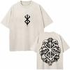 Washed Anime Berserk Guts Classic T-Shirts Manga Gatsu Griffith Zodd Trend T-shirt Men Women Oversized  Cotton Casual Tee Shirt