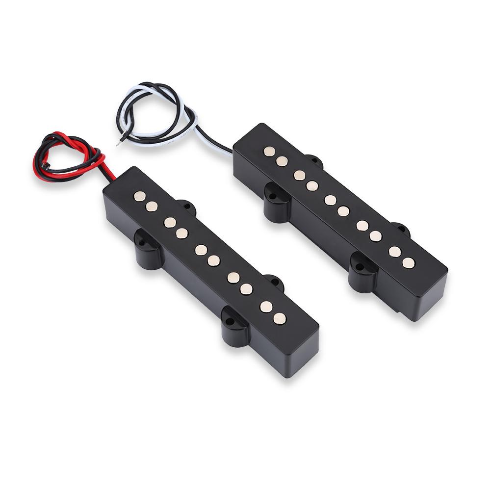 2Pcs Open Bridge Pickup for 5 String Jazz Bass JB Electric Bass Guitar