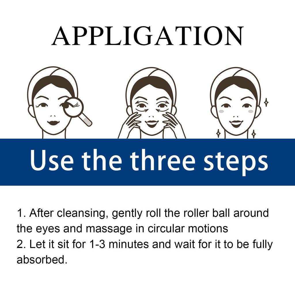 EELHOE Anti-Falten Augen-Essenz - Reduziert feine Linien, Augenringe, strafft und festigt die Haut, Feuchtigkeitsspendende Pflege-Essenz