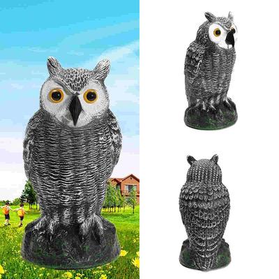 Falsk stående uggla Jakt lockbete Ornamental Repeller Garden Weed Pest Crow Scarer
