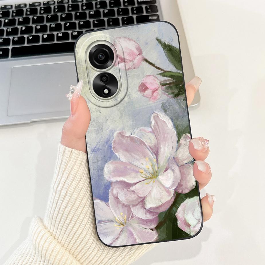 For Oppo A78 4G Case CPH2565 New Fashion Candy Painted Back Cover Shockproof Phone Case For Oppo A78 A 78 OppoA78 4G Soft Fundas