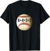 6+4+3=2 Double Play Baseball Player Baseball Saying T-Shirt Unisex T-Shirt