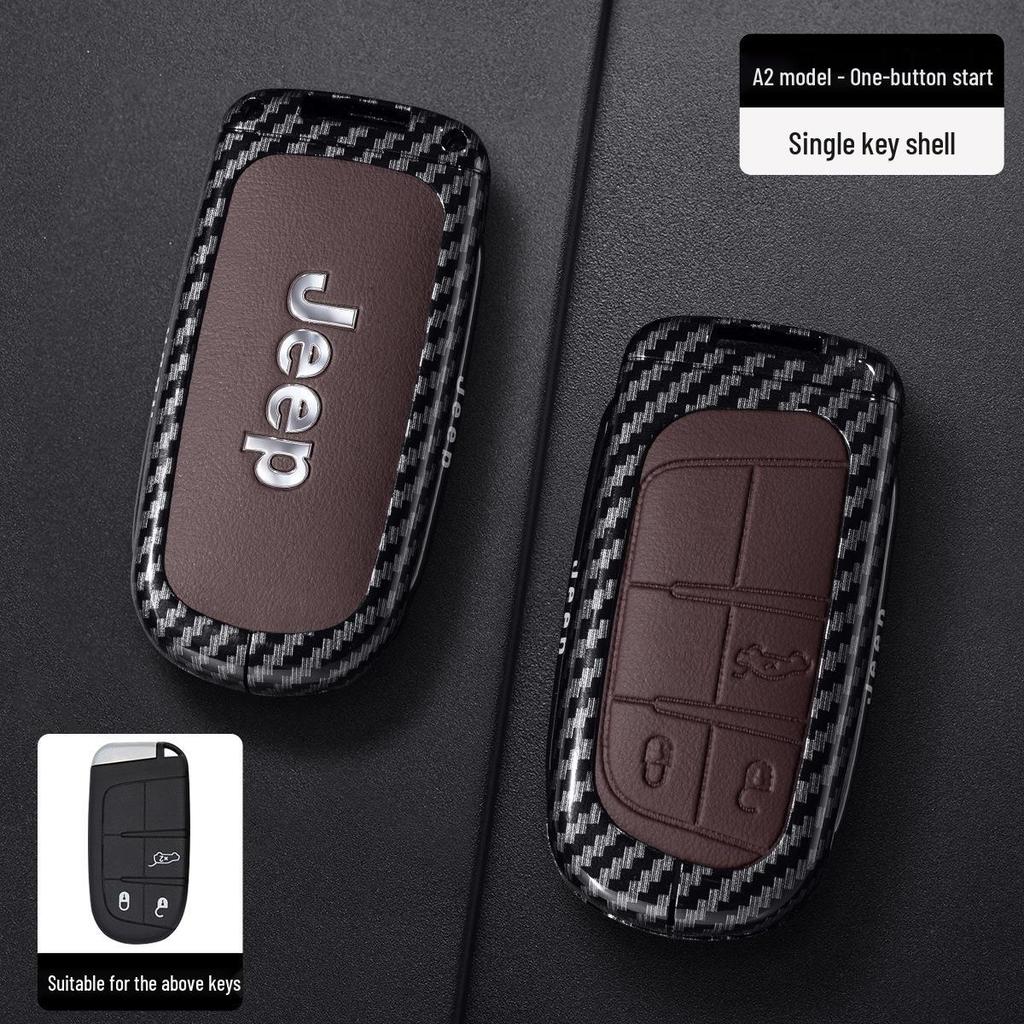 Jeep Key Case for Grand Cherokee, Renegade, Compass, Commander, and Cherokee