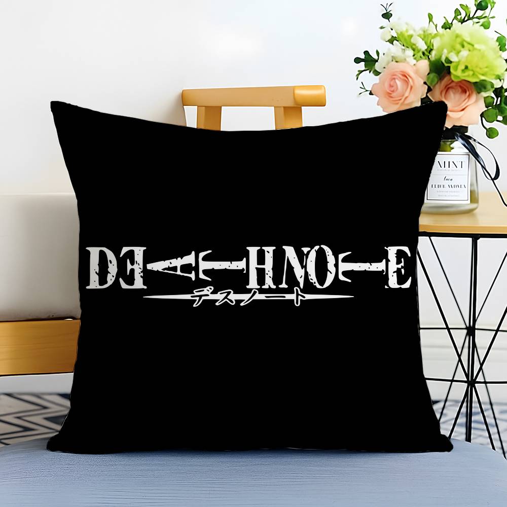 

Подушка D-Death N-Note Наволочка Антипылевой клещ Наволочка Невидимая молния Шелковистая Накидка на подушку для дивана 12x12Inch