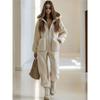 2025 Lambswool Hooded Zipper Jumpsuit: Winter Fashion