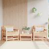 VidaXL Garden Chairs 2 Pcs, Seats with Armrest, Armchairs with Backrest, Outdoor Patio Terrace Furniture, Wood 825492