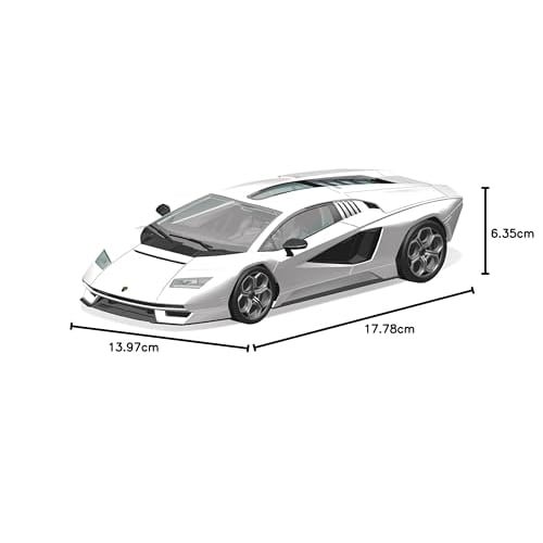 Aoshima Bunka Kyozai (AOSHIMA) 1/32 The Snap Kit Series Lamborghini Countach LPI 800-4 White Pre-Colored Plastic Model Kit 19-A
