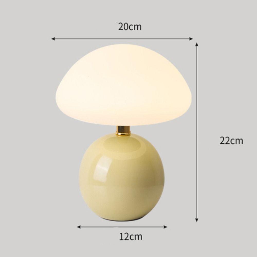 Tri Color Dimming Table Lamp USB Plug Atmosphere Light Creative Mushroom Bedside Lamp  Living Room