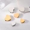 6Pcs/lot Stainless Steel Heart Spacer Beads for Bracelet Necklace DIY Jewelry Making Findings