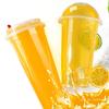 100pcs High Quality 95mm Caliber Transparent Disposable Glasses 400ml Plastic Cups for Drink Party Favors Milk Tea Cup with Lid