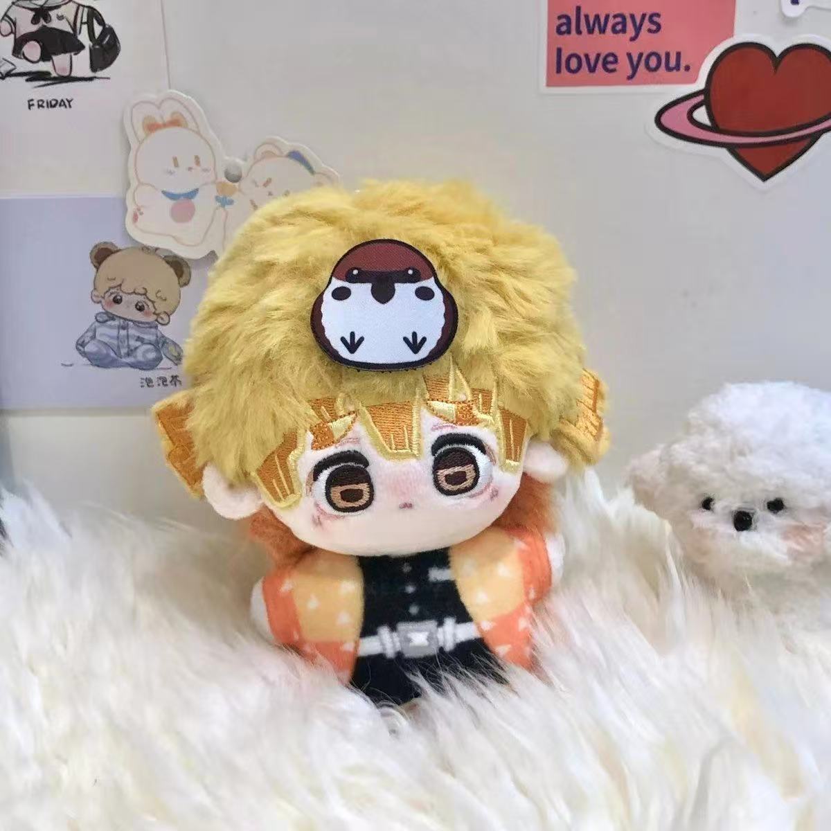 Agatsuma Zenitsu Plüschtier Nunu Seestern Körper Baumwollpuppe Flauschig Weiches Kuscheltier Anime Convention Souvenir Sammlerstück 10cm