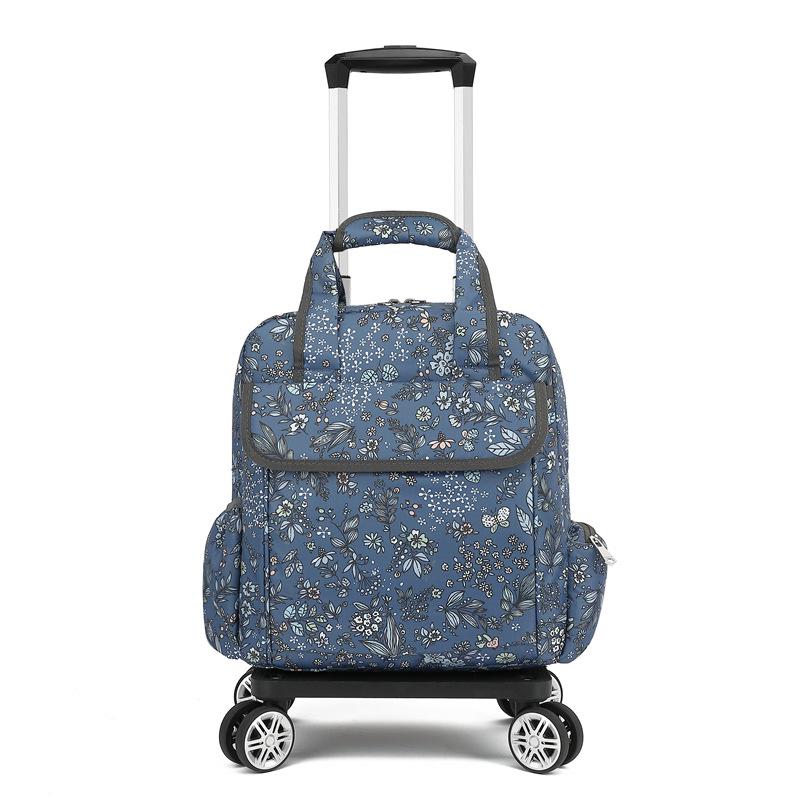 Geantă de mână tip cărucior pliabilă, ușoară și impermeabilă, cu roți universale pentru călătorii scurte și îmbarcare