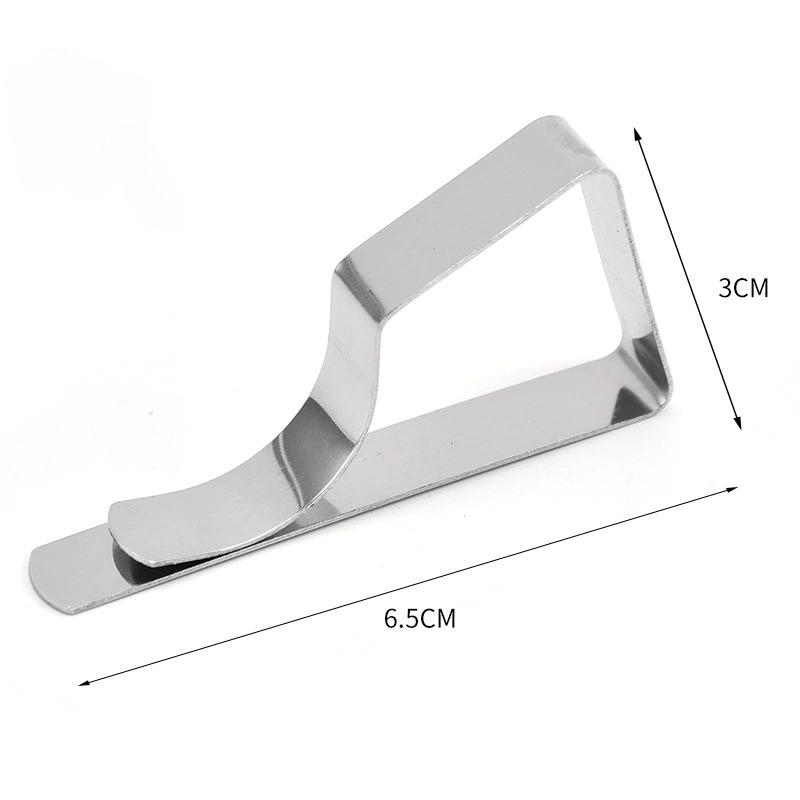 8 Pezzi Clip per Tovaglia in Acciaio Inossidabile Matrimonio Picnic Porta Clip per Copritavolo Rotondo Clip Stabili per Casa Clip Fissa