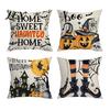 Universal Sofa Cushion Protectors Halloween Ghost Cover, Spooky Skull Throw Pillow 18x18 Cute Print Home Textiles Inch Case for Living Room
