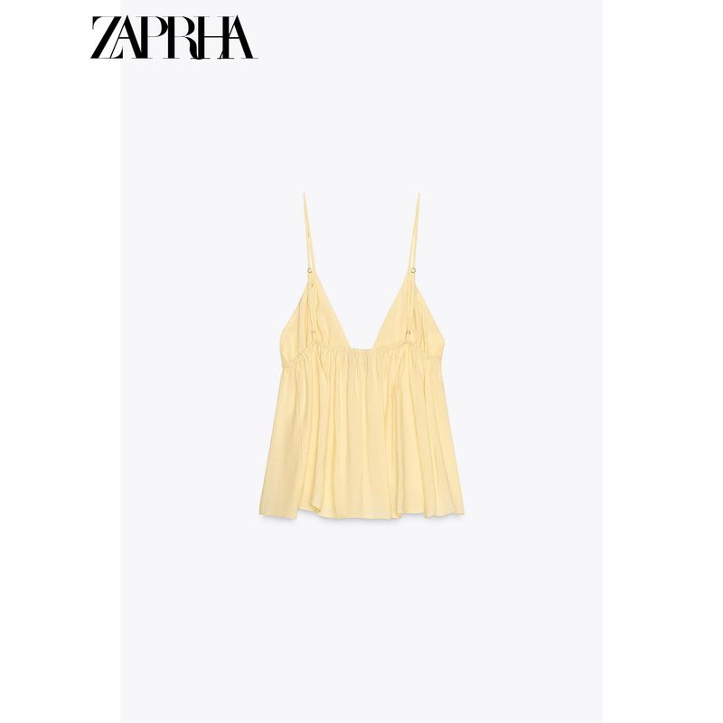 Zaprha 2025 New Arrival Pure Desire Sexy Bow Fashion Vertical Sling Tops Female Outwear 3744117