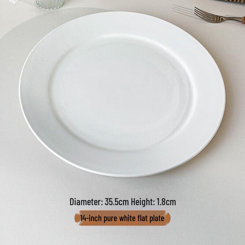 Qiwei Nordic Round Ceramic Dinner Plate